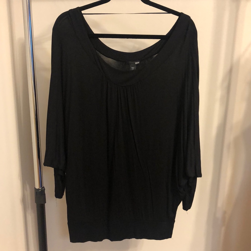 H&M black dolman sleeve top